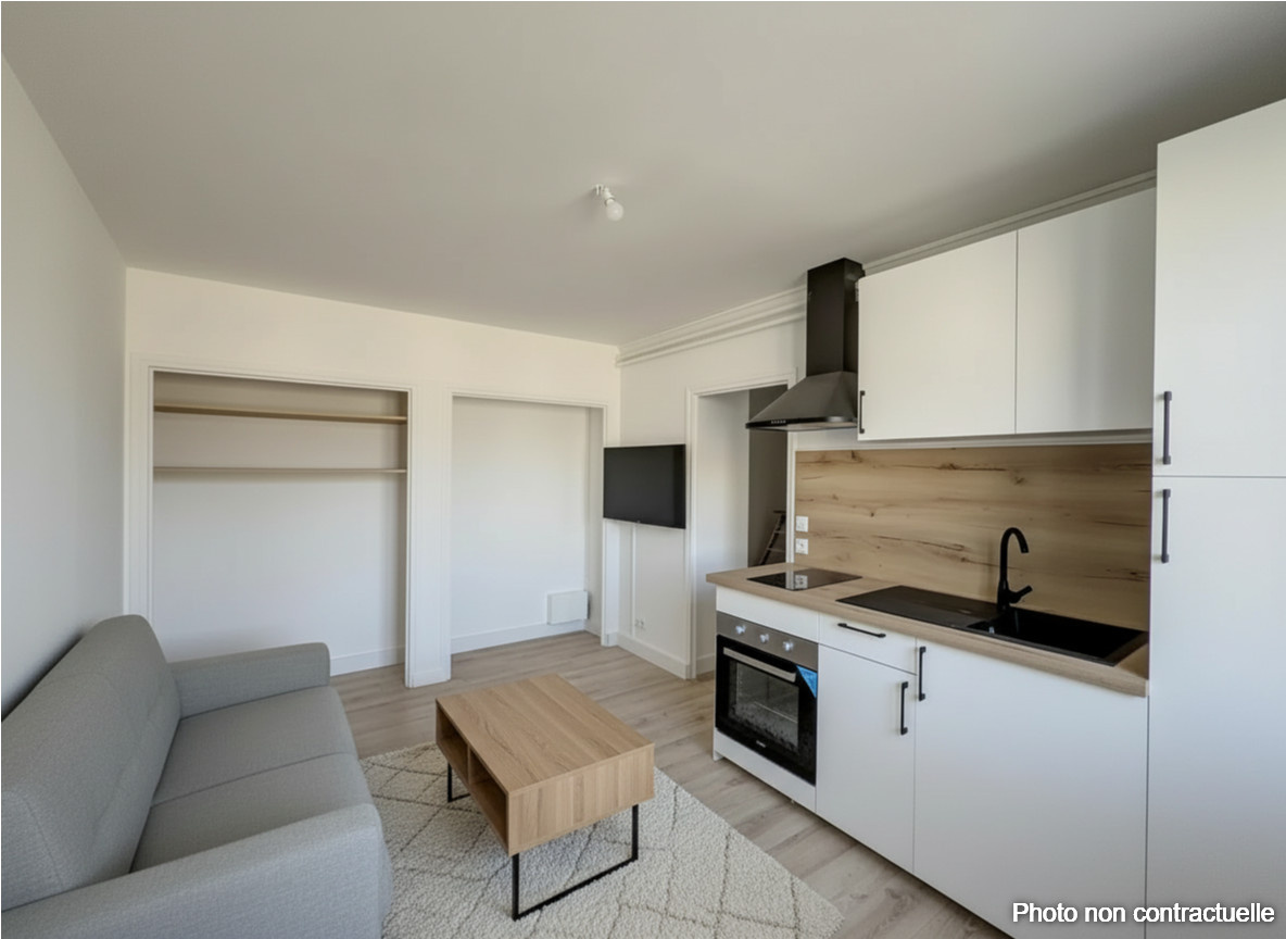 Bourg les Valence - T2 de 35,90 m2 - Rénové à neuf - 1 chamb